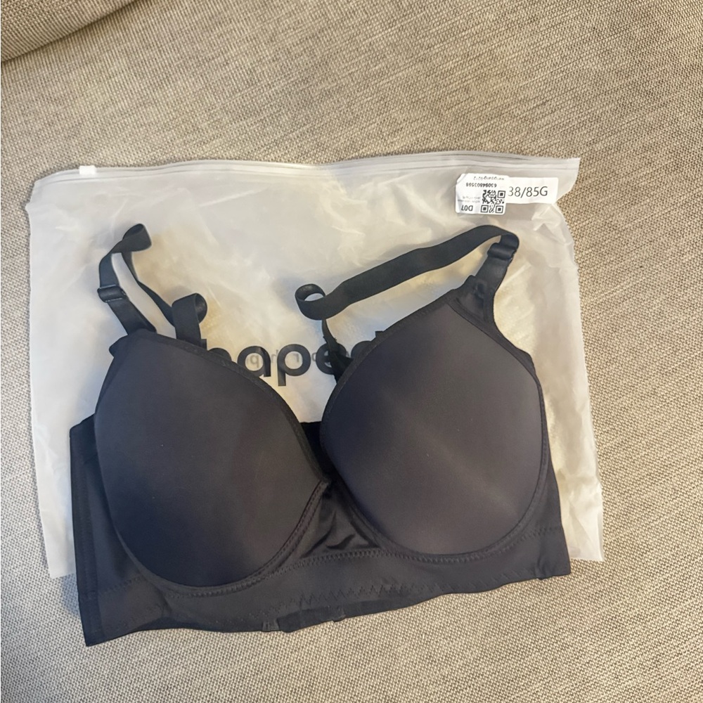 NWT Shapedly black Back Smoothing Shaping Bra 38G